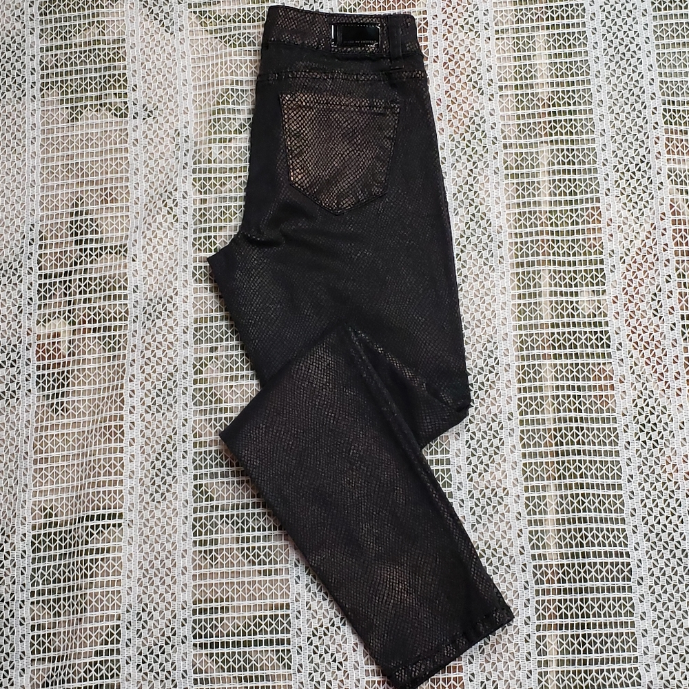 Jeans by Buffalo Skinny Black & Gold Snake